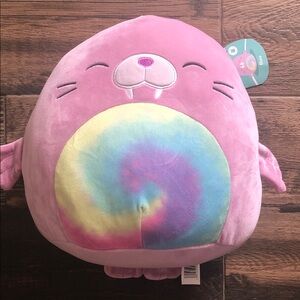 Squishmallows Purple Plush with Rainbow Swirl